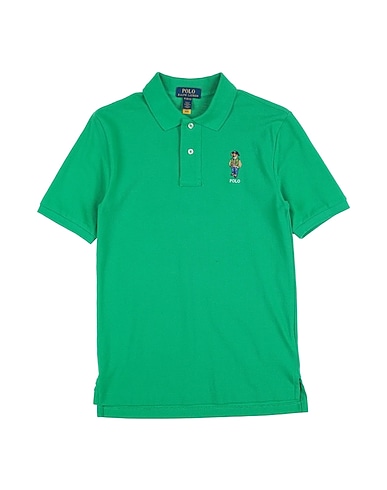 POLO RALPH LAUREN Polo Polo Bear Cotton Mesh Polo Shirt
 Vert 100% Coton