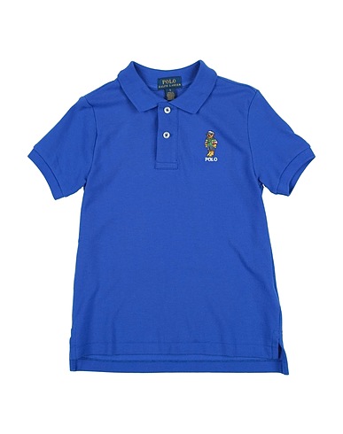 POLO RALPH LAUREN Polo shirt Polo Bear Cotton Mesh Polo Shirt
 Blue 100% Cotton