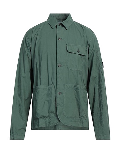 C.P. COMPANY Solid color shirt Dark green 100% Cotton