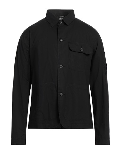 C.P. COMPANY Solid colour shirt Black 100% Cotton