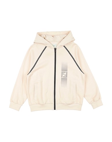FENDI Hooded track jacket  Beige 100% Cotton