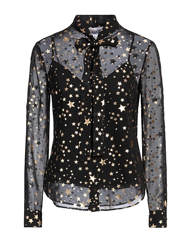 REDValentino Patterned shirts & blouses Black 100% Polyester
