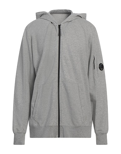 C.P. COMPANY Hooded track jacket  Grey 100% Cotton