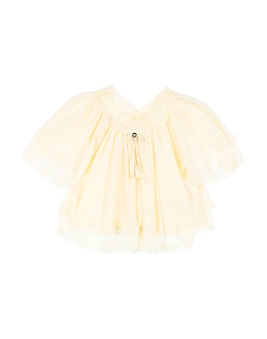 TWINSET Top Cream 100% Cotton