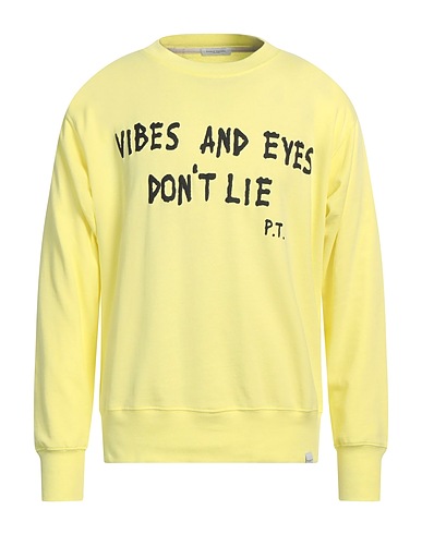 PAOLO PECORA Sweatshirt Lime green 100% Cotton