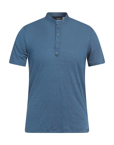 LARDINI T-shirt Slate blue 100% Linen