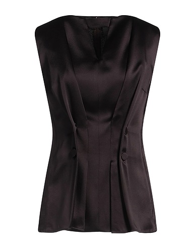 GIVENCHY Top Dark brown 52% Viscose, 48% Acetate