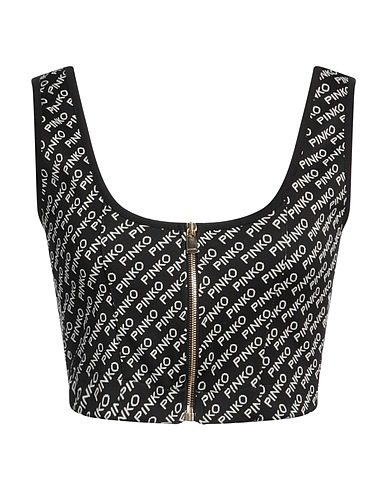 PINKO Top Black 98% Polyamide, 2% Elastane