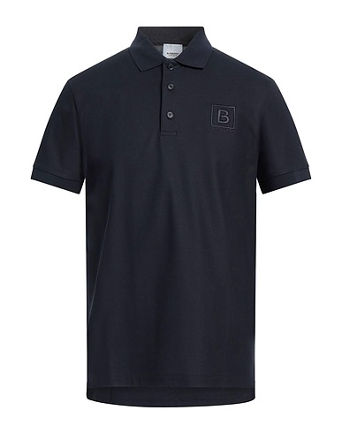 BURBERRY Polo shirt Midnight blue 100% Cotton
