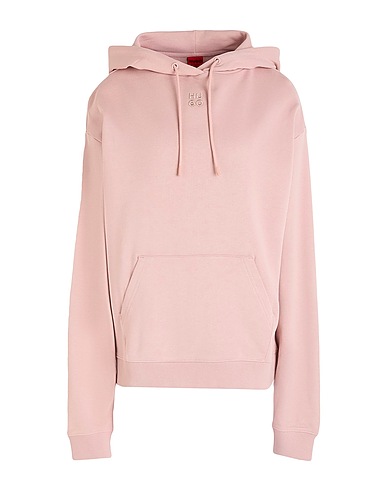 HUGO Felpa Rosa chiaro 100% Cotone