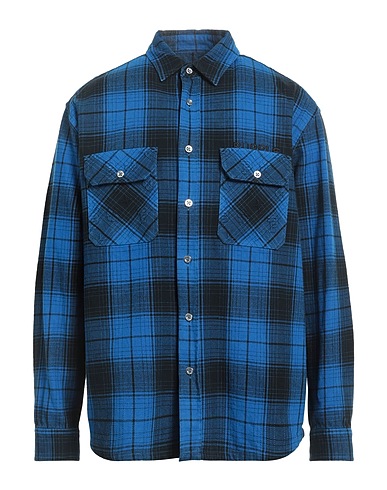PURPLE Checked shirt Blue 100% Cotton