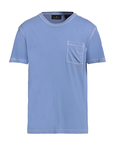 BELSTAFF Basic T-shirt Pastel blue 100% Cotton
