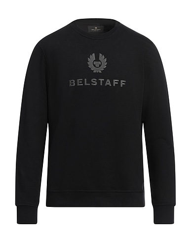 BELSTAFF Sweatshirt Black 100% Cotton, Elastane