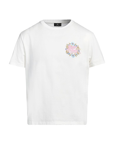 ETRO T-shirt Bianco 100% Cotone, Poliestere