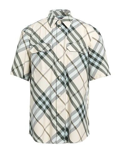 BURBERRY PRORSUM Patterned shirt Dark green 100% Cotton
