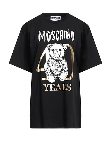 MOSCHINO T-shirt Nero 100% Cotone
