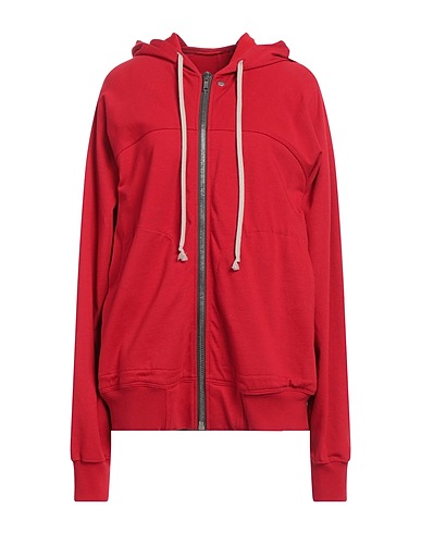 RICK OWENS Hooded sweatshirt Red 100% Cotton