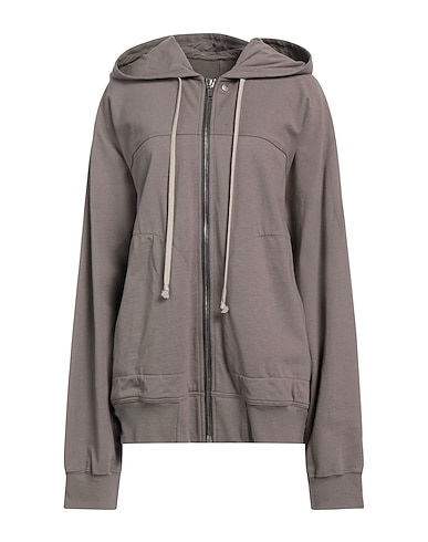 RICK OWENS Hooded sweatshirt Khaki 100% Cotton