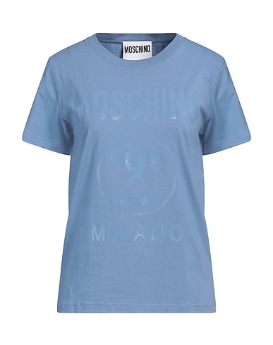 MOSCHINO T-shirt COUTURE Light blue 100% Cotton