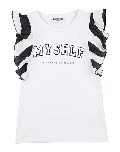 MAËLIE T-shirt White 96% Cotton, 4% Elastane