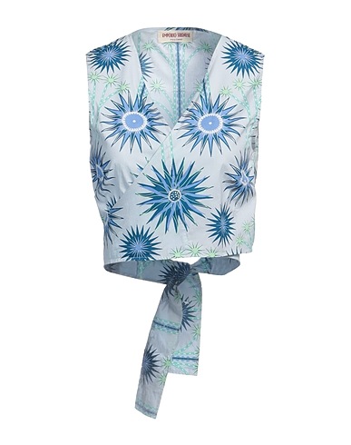 EMPORIO SIRENUSE Top Sky blue 100% Cotton