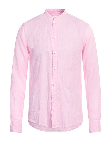 BRIAN DALES Linen shirt Light pink 100% Linen