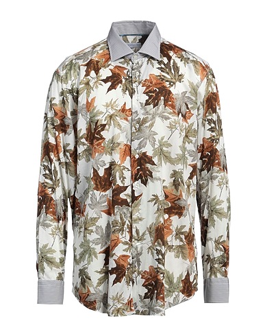 ETRO 柄入りシャツ ホワイト コットン 100%