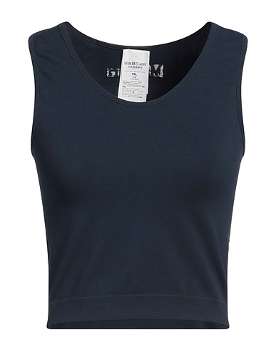 'S MAX MARA トップス ネイビー ナイロン 96% / ポリウレタン 4%