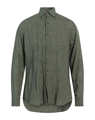 SONRISA Camicia in lino Verde militare 100% Lino