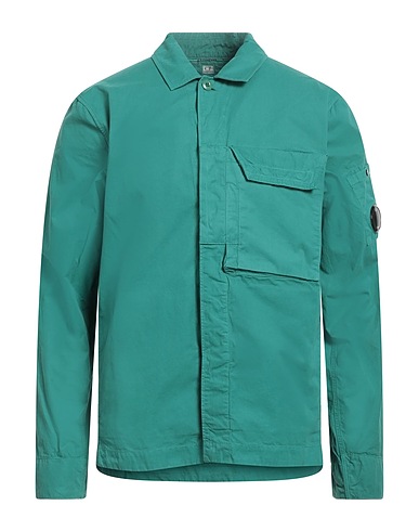 C.P. COMPANY Solid colour shirt Green 100% Cotton
