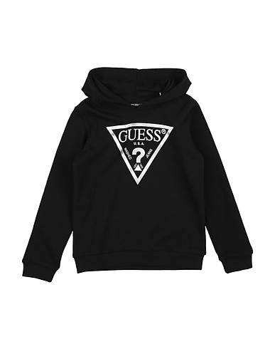 GUESS Felpa Nero 95% Cotone, 5% Elastan