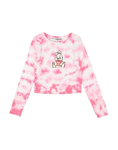 GUESS T-shirt Fuchsia 98% Cotton, 2% Elastane