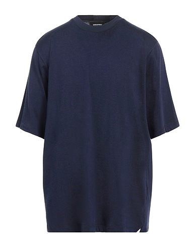 DSQUARED2 T-shirt Navy blue 62% Cotton, 38% Viscose