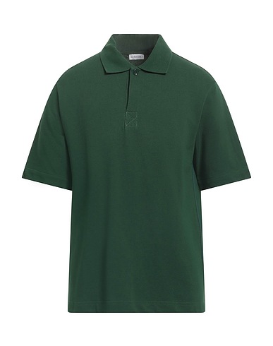 BURBERRY Polo Vert 100% Coton, Nacre