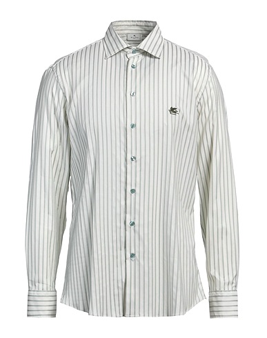 ETRO Striped shirt Light green 100% Cotton