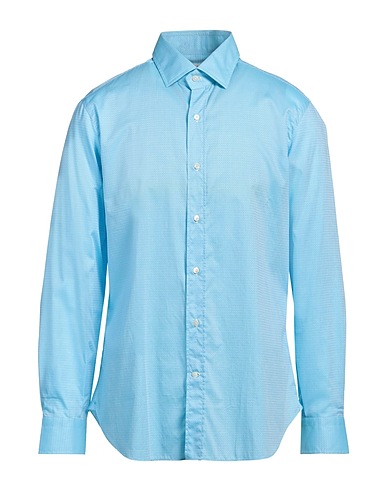 ETRO Patterned shirt Turquoise 100% Cotton