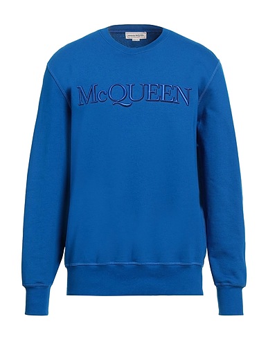 MCQUEEN Felpa Blu china 100% Cotone, Elastan