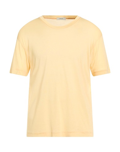 LEMAIRE ベーシックTシャツ パステルイエロー シルク 100%