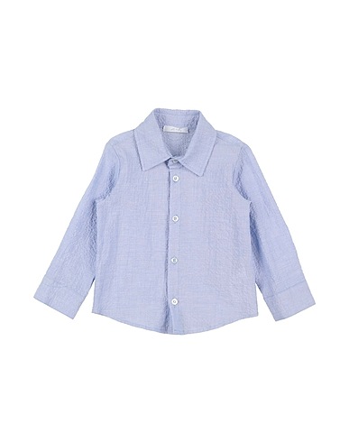 MISS GRANT Solid colour shirts & blouses Light blue Cotton