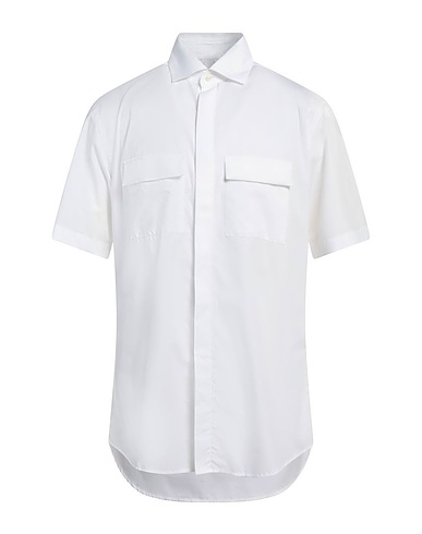 LOW BRAND Solid color shirt White 100% Cotton