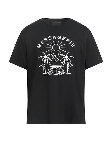 MESSAGERIE T-shirt Nero 100% Cotone