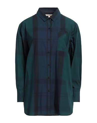 BARBOUR チェック柄シャツ ダークグリーン コットン 100%