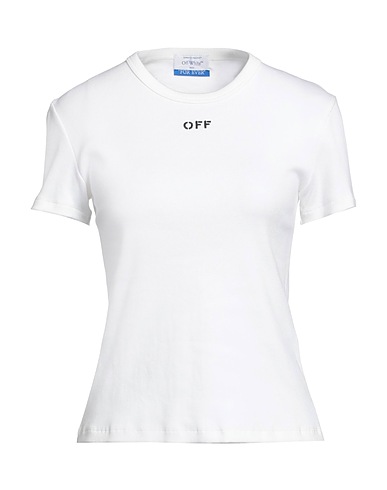 OFF-WHITE™ Basic T-shirt White 98% Cotton, 2% Elastane