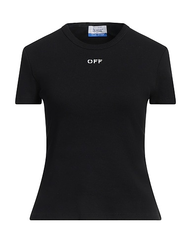 OFF-WHITE™ Basic T-shirt Black 98% Cotton, 2% Elastane