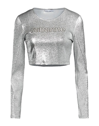RABANNE Top Silver 77% Viscose, 16% Polyester, 7% Elastane