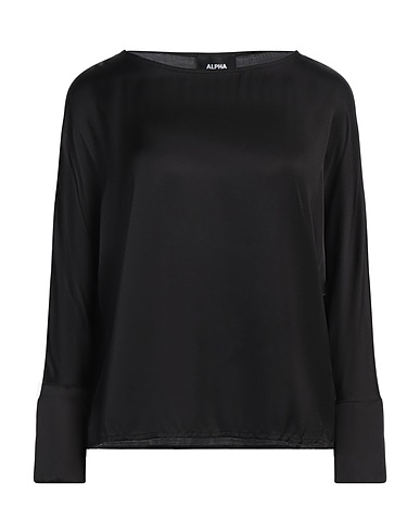 ALPHA STUDIO Top Black 100% Viscose