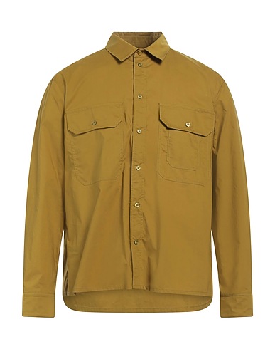 NEIL BARRETT Camicia tinta unita Verde militare 100% Cotone