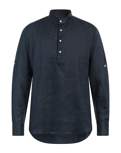 RICCARDO FRANZESE Camicia in lino Blu navy 100% Lino