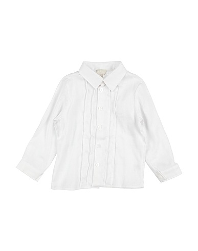 LALALÙ Solid colour shirts & blouses White 100% Linen