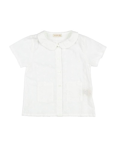 WEDOBLE Solid colour shirts & blouses White 100% Cotton